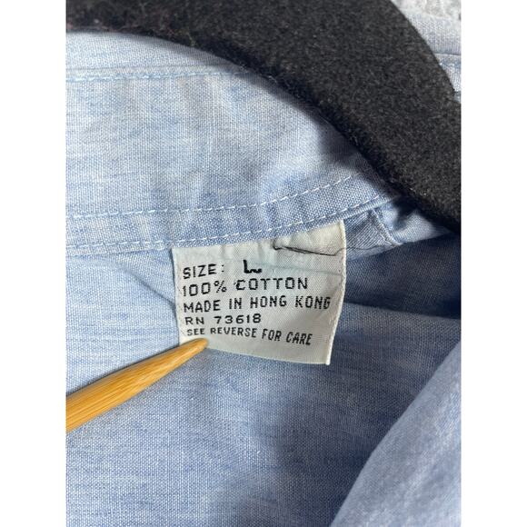 Boss By Hugo Boss Mens Size L Light Blue Long Sleeve Button Up Shirt - Picture 4 of 12